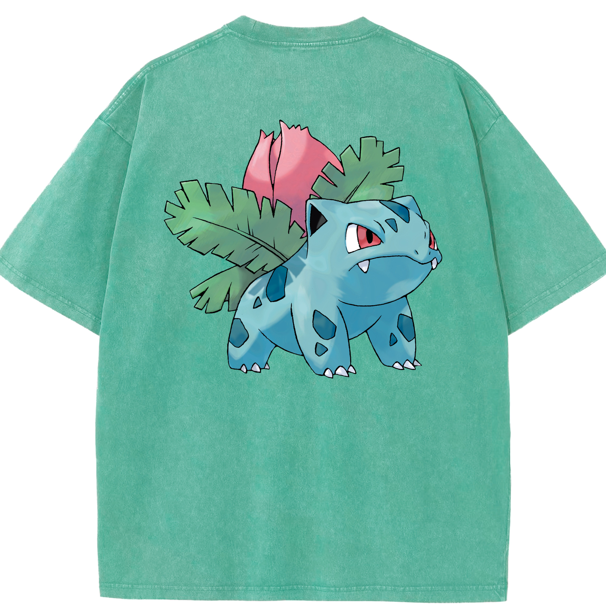 （画像用） ポケットモンスター Pokémon 綿100% ヴィンテージ風 半袖Tシャツ（背面プリント）